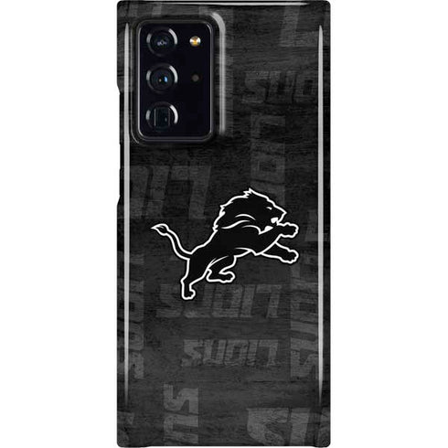 NFL Detroit Lions Black & White Galaxy Cases