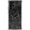 NFL Detroit Lions Black & White Galaxy S23 Ultra Clear Case