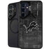 NFL Detroit Lions Black & White Galaxy S25 Kickstand Case
