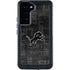 NFL Detroit Lions Black & White Galaxy S24 Plus Waterproof Case