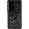 NFL Detroit Lions Black & White Galaxy S24 Ultra Waterproof Case