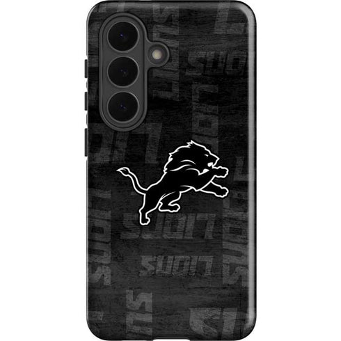 NFL Detroit Lions Black & White Galaxy S26 Impact Case