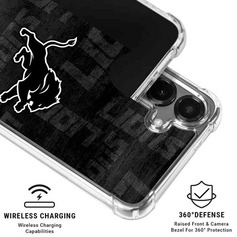 NFL Detroit Lions Black & White Galaxy S26 Plus Clear Case