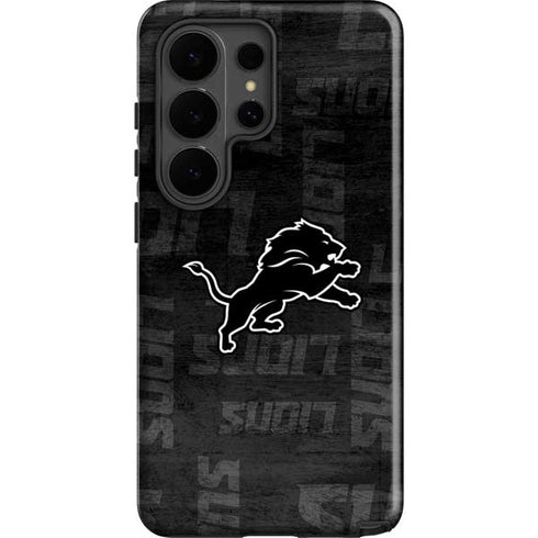 NFL Detroit Lions Black & White Galaxy S26 Ultra Impact Case