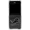 NFL Detroit Lions Black & White Galaxy Z Flip6 Clear Case