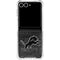 NFL Detroit Lions Black & White Galaxy Z Flip7 Clear Case