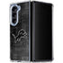 NFL Detroit Lions Black & White Galaxy Z Fold5 5G Clear Case