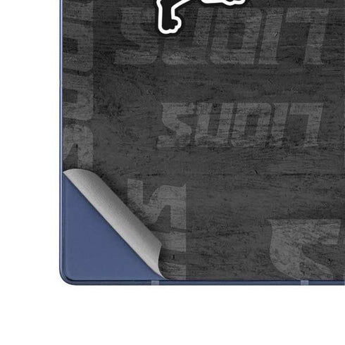 NFL Detroit Lions Black & White Galaxy Z Fold6 Skin