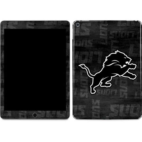NFL Detroit Lions Black & White iPad Skins