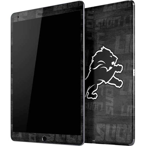NFL Detroit Lions Black & White iPad Skins
