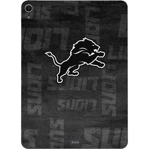 NFL Detroit Lions Black & White Apple iPad Air Skin