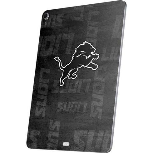 NFL Detroit Lions Black & White Apple iPad Air Skin