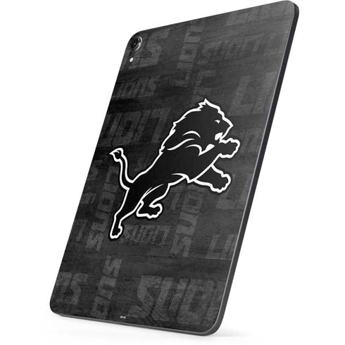 NFL Detroit Lions Black & White Apple iPad Pro Skin