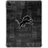 NFL Detroit Lions Black & White iPad Pro 11in (2024) Clear Case