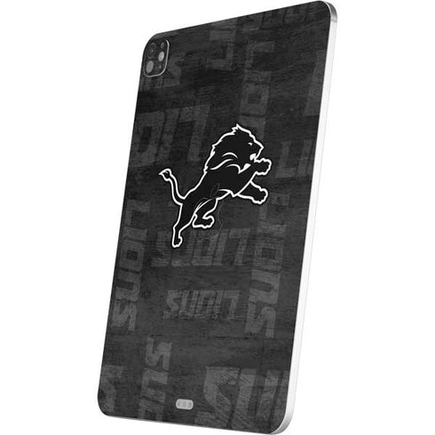 NFL Detroit Lions Black & White iPad Pro 13in M4 (2024) Skin