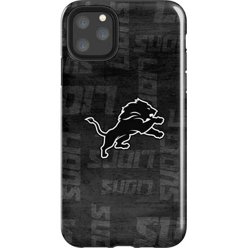 NFL Detroit Lions Black & White iPhone Cases