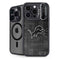 NFL Detroit Lions Black & White iPhone 13 Pro Kickstand Case