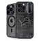NFL Detroit Lions Black & White iPhone 14 Pro Max Kickstand Case