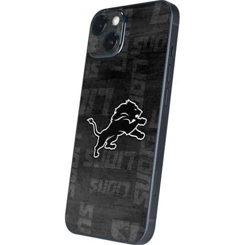 NFL Detroit Lions Black & White iPhone Skins