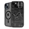 NFL Detroit Lions Black & White iPhone 15 Plus Kickstand Case