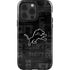 NFL Detroit Lions Black & White iPhone 15 Pro Impact Case