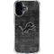 NFL Detroit Lions Black & White iPhone 16 Plus Clear Case