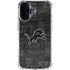 NFL Detroit Lions Black & White iPhone 16 Plus Clear Case