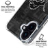 NFL Detroit Lions Black & White iPhone 16 Plus Clear Case