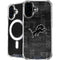 NFL Detroit Lions Black & White iPhone 16 Plus MagSafe Case