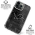 NFL Detroit Lions Black & White iPhone 16 Pro Clear Case
