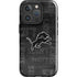 NFL Detroit Lions Black & White iPhone 16 Pro Impact Case