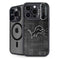 NFL Detroit Lions Black & White iPhone 16 Pro Kickstand Case