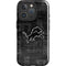 NFL Detroit Lions Black & White iPhone 16 Pro Magsafe Impact Case