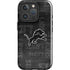 NFL Detroit Lions Black & White iPhone 16 Pro Max Impact Case