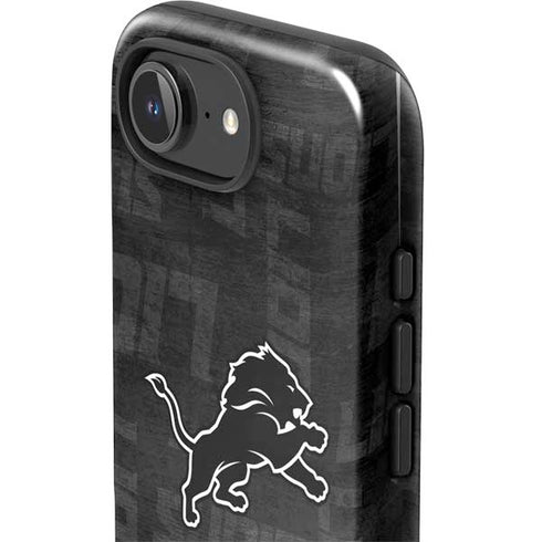 NFL Detroit Lions Black & White iPhone 16e Impact Case