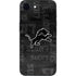 NFL Detroit Lions Black & White iPhone 16e Skin