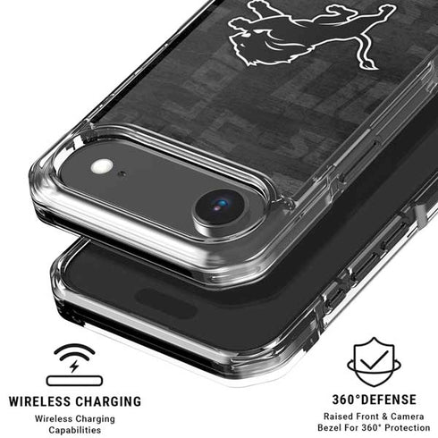 NFL Detroit Lions Black & White iPhone 17 Air Clear Case