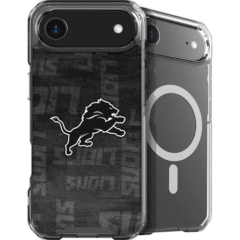 NFL Detroit Lions Black & White iPhone 17 Air MagSafe Case