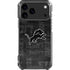 NFL Detroit Lions Black & White iPhone 17 Pro Max Clear Case