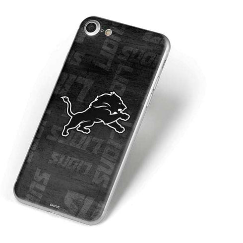 NFL Detroit Lions Black & White iPhone 8 Skin