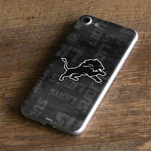 NFL Detroit Lions Black & White iPhone 8 Skin