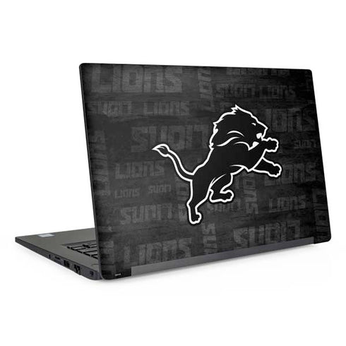 NFL Detroit Lions Black & White Dell Latitude Skin