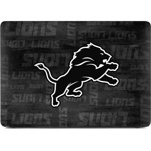 NFL Detroit Lions Black & White Apple MacBook Pro 16-inch Skin
