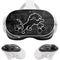 NFL Detroit Lions Black & White Meta Quest 3S Skin