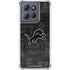 NFL Detroit Lions Black & White Moto G 5G (2025) Clear Case