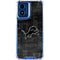 NFL Detroit Lions Black & White Moto G 5G (2024) Clear Case