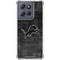 NFL Detroit Lions Black & White Moto G Stylus 5G (2025) Clear Case