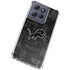 NFL Detroit Lions Black & White Moto G Stylus 5G (2025) Clear Case