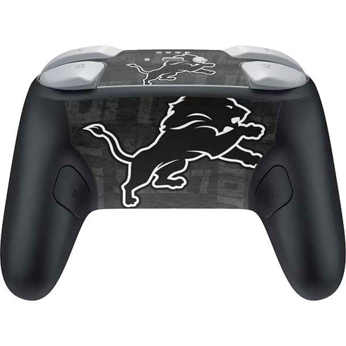 NFL Detroit Lions Black & White Nintendo Switch 2 (2025) Pro Controller Skin