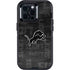 NFL Detroit Lions Black & White Otterbox Defender iPhone Skin
